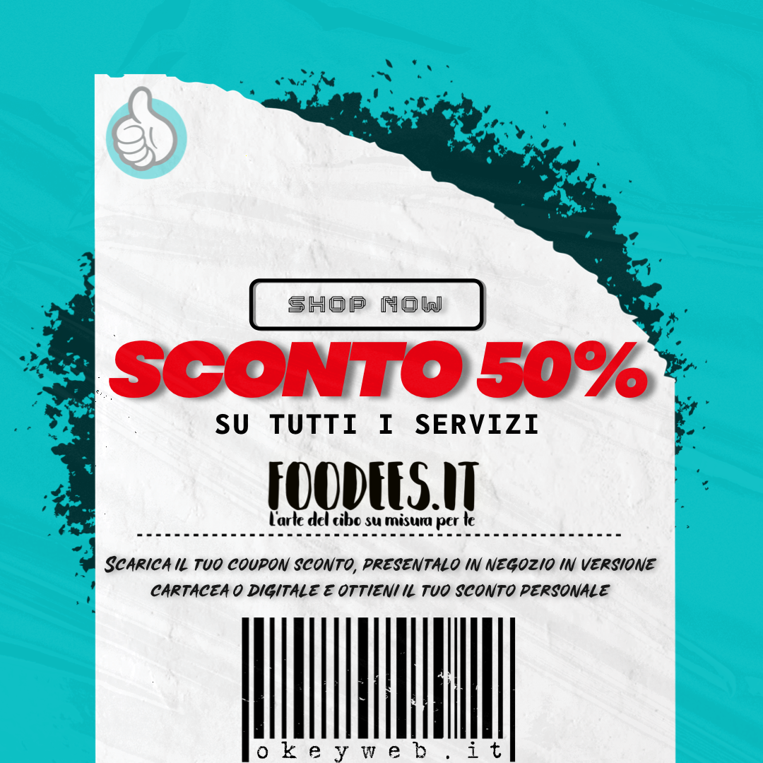 SCONTO 50% Su Tutti i Servizi foodees.it